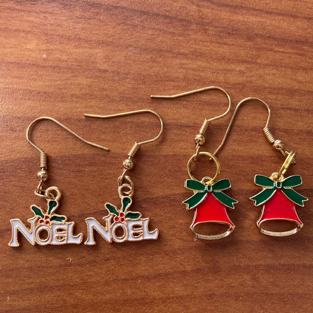Christmas earrings